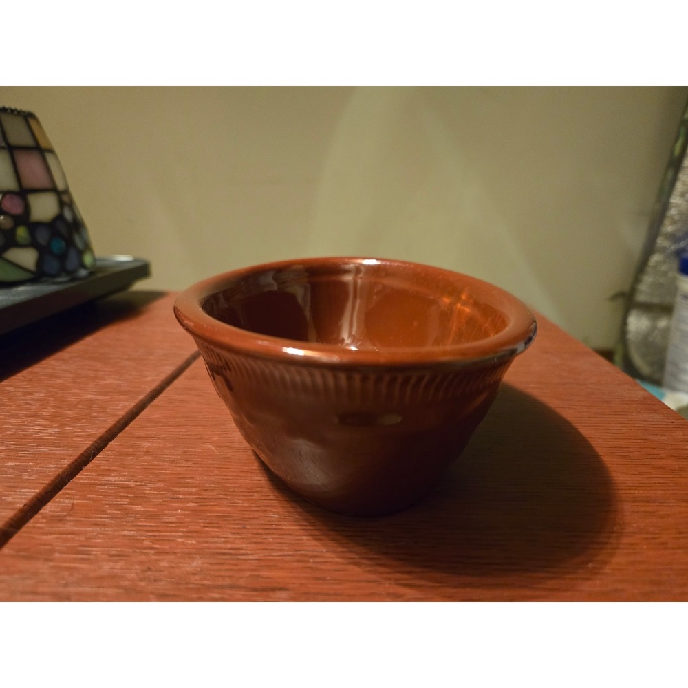 Vintage Genuine Oven Serve Ware Brown Glazed Ceramic Oval Baking Dish USA Made - Picture 6 of 7